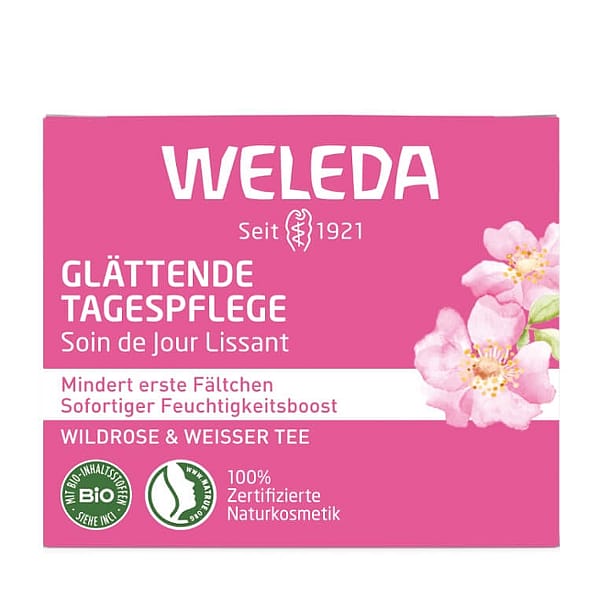 Glättende Tagespflege Wildrose & Weißer Tee
