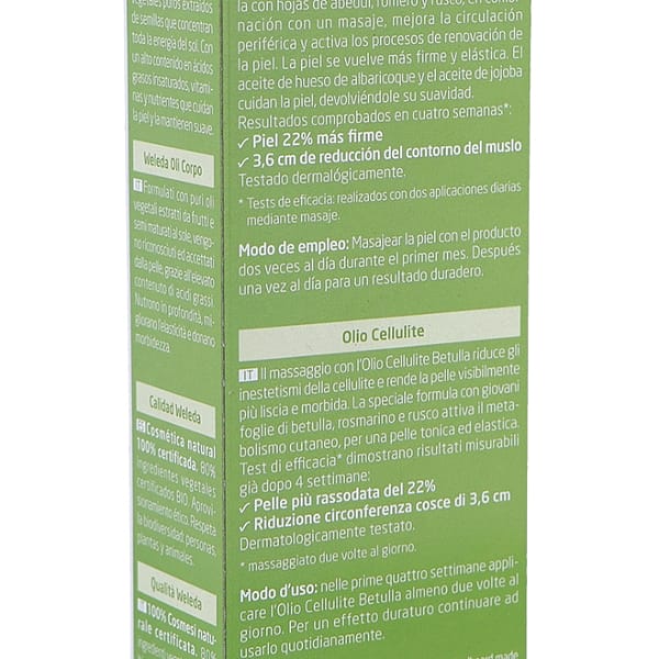 reverso caja aceite de abedul weleda