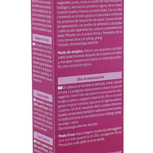 reverso caja aceite corporal alisante weleda