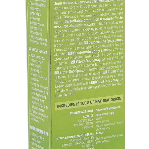 Desodorante Spray de Citrus