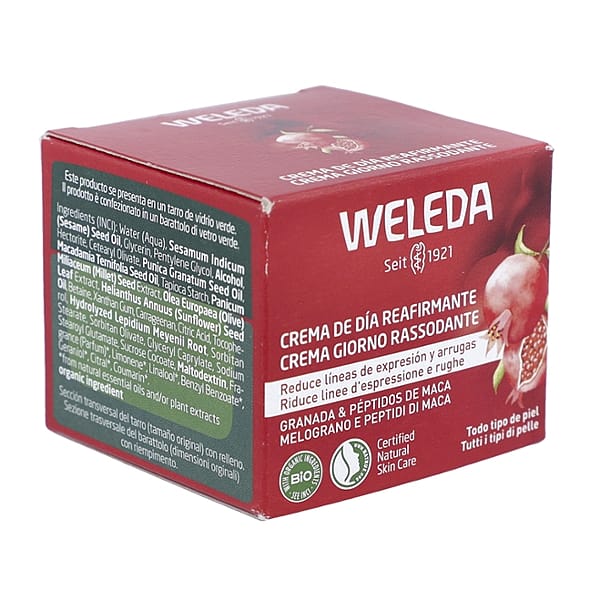 Crema de Día Reafirmante de Granada y Péptidos de Maca