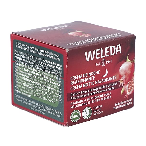 Crema de Noche Reafirmante de Granada y Péptidos de Maca