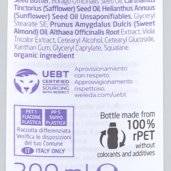 Leche Corporal de Malva Blanca
