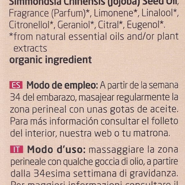 Aceite para Masaje Perineal