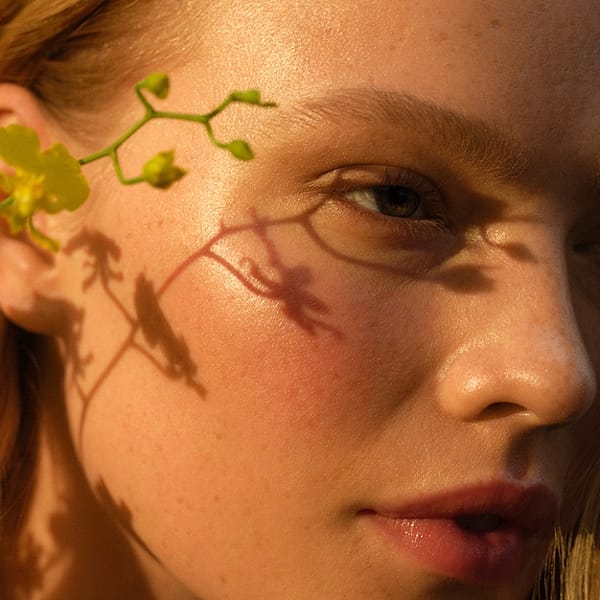 Closeup young womans face