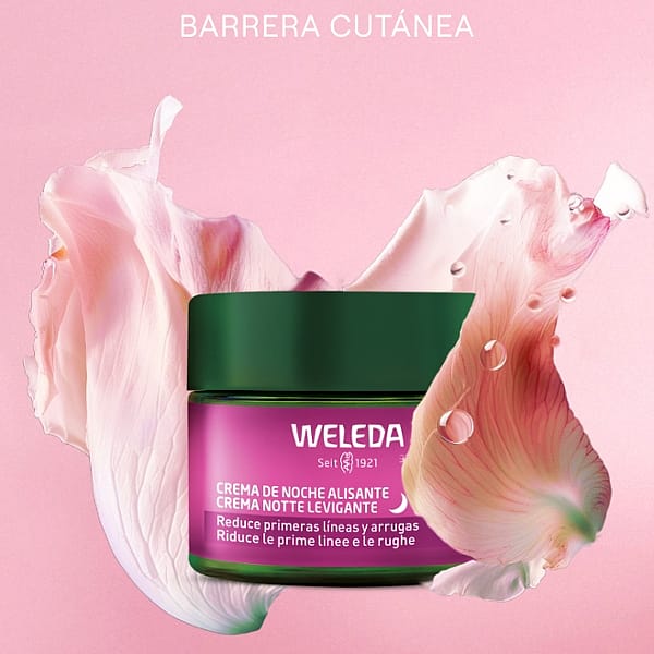 crema de noche rosa mosqueta weleda refuerza la barrera cutanea