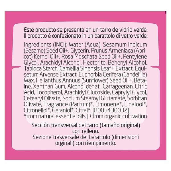 Crema de Noche Alisante de Rosa Mosqueta y Té Blanco