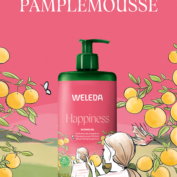 Happiness Gel Douche Pamplemousse pétillant