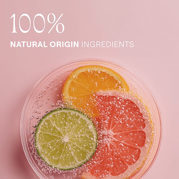 Sliced mandarin, citrus and grapefruit. 100% natural origin ingredients.