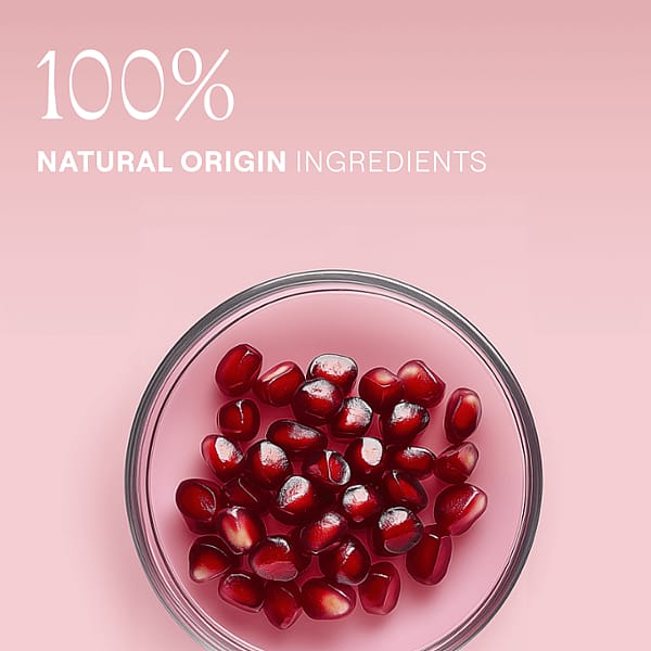 Pomegranate. 100% natural origin ingredients.