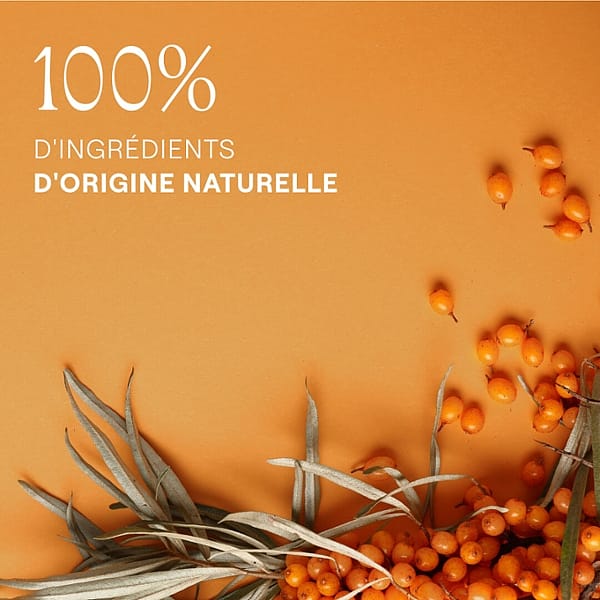 Argousier. 100% d'ingrédients d'origine naturelle.