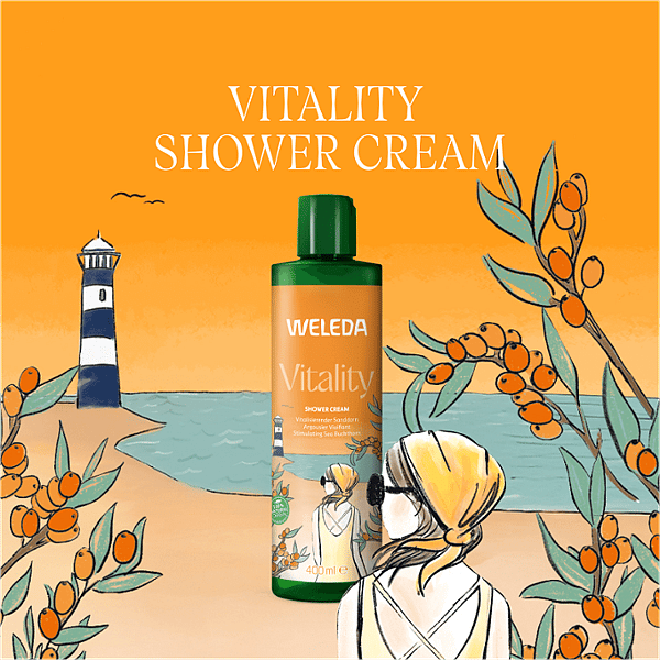 Vitality Shower Cream - Sea Buckthorn, 400ml