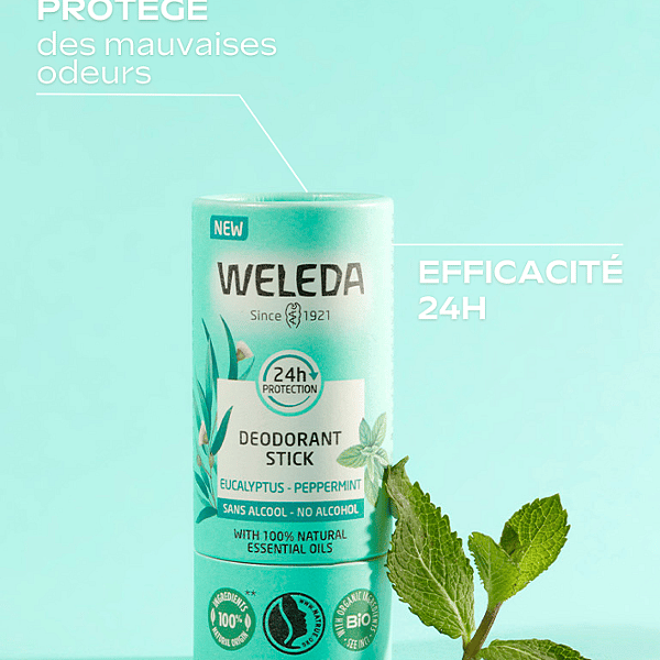 Déodorant solide 24H Eucalyptus Menthe poivrée