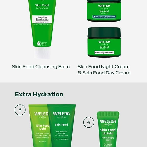 Skin Food Nourishing Face Care skincare routine.