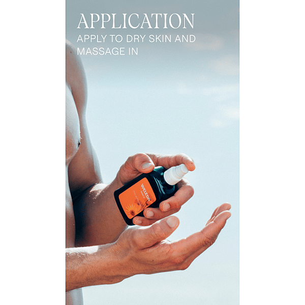 Arnica Sport Massage Oil application