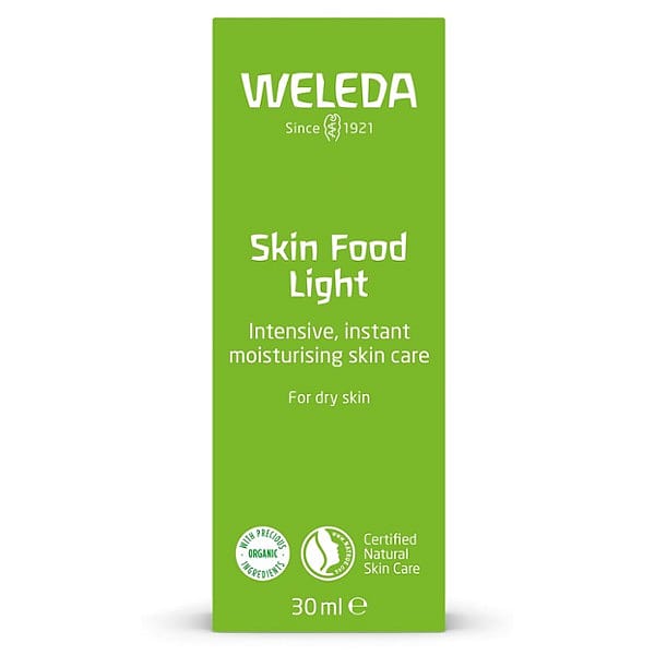 skin food light 30ml aluminium tube carton front.