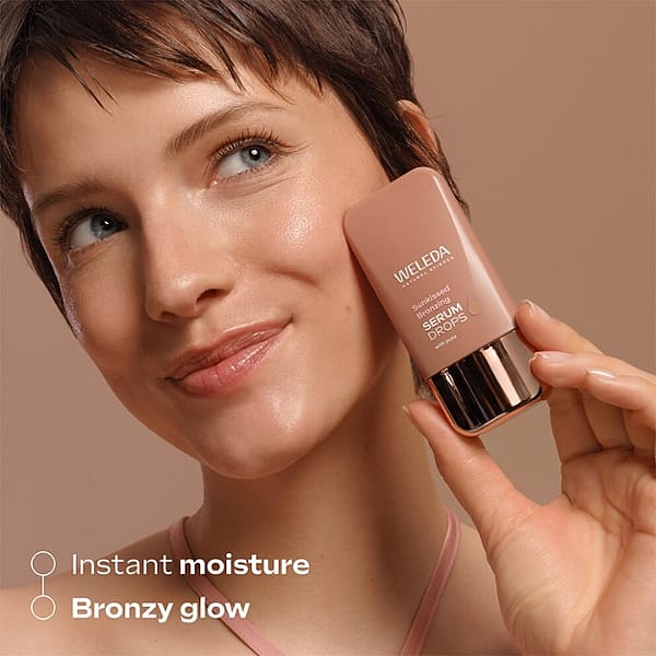Instant moisture, bronzy glow