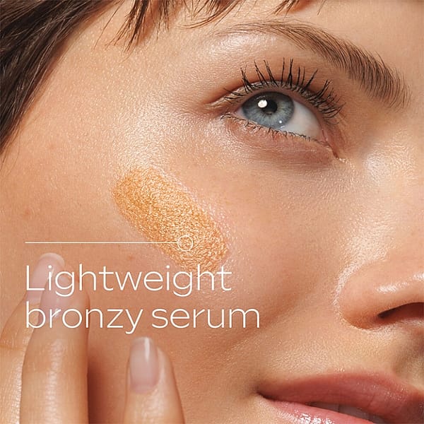 Lightweight bronzy serum