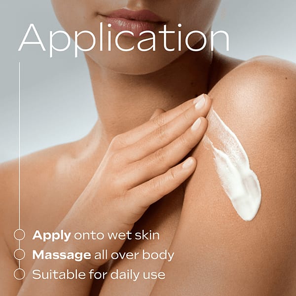 Application skin food body lotion