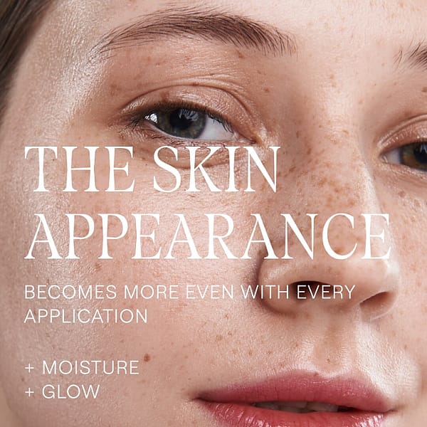 The skin appearance becomes more even with every application