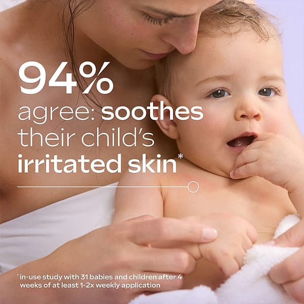 soothes their child's irritated skin