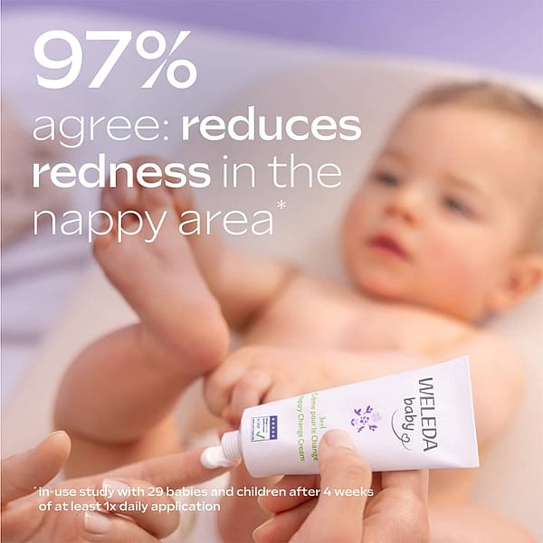 97% agree: reduces redness in the nappy area