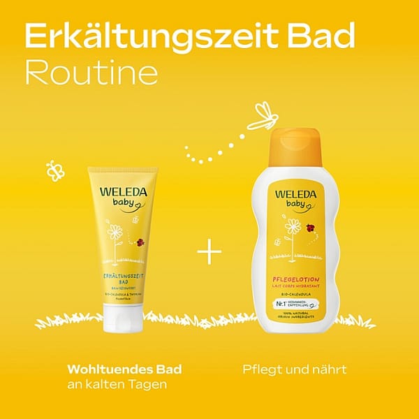 Calendula Erkältungszeit Bad