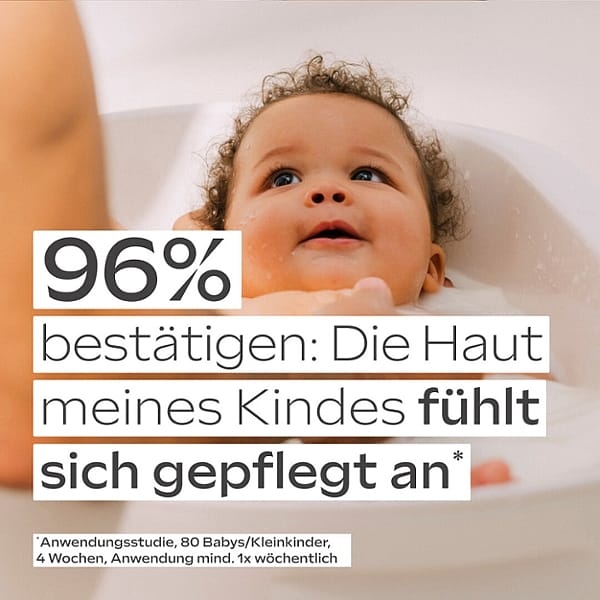 Die Haut meines Kined fühlt sich gepflegt an