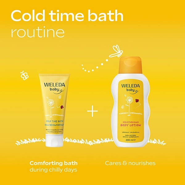 calendula cold time bath routine