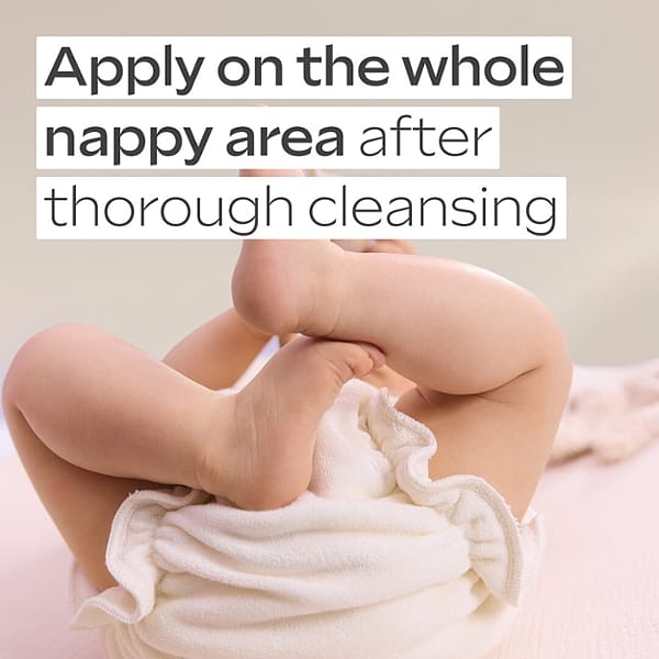 Apply on the whole nappy area after thorough cleasing