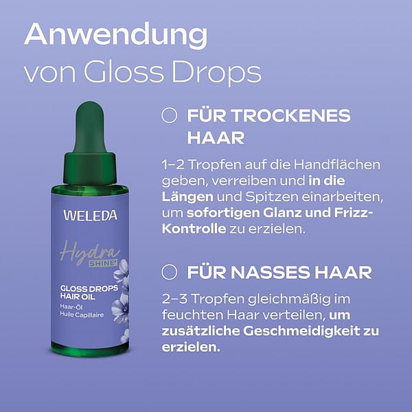 Hydra Shine Gloss Drops Haar-Öl Alpen-Lein