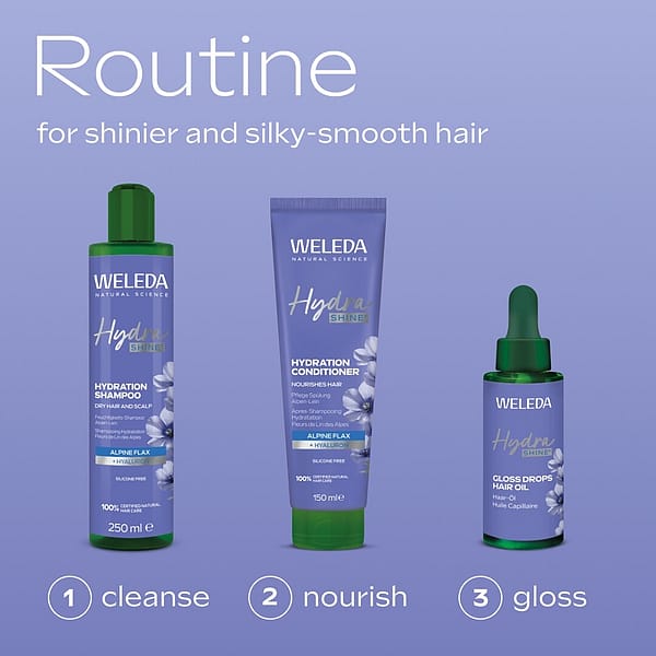hydrashine shampoo routine for shinier hair