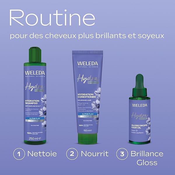 Hydra Shine Shampooing Hydration Fleurs de Lin des Alpes