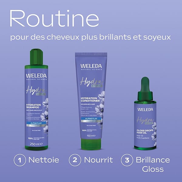 Hydra Shine Après-Shampooing Hydration Fleurs de Lin des Alpes