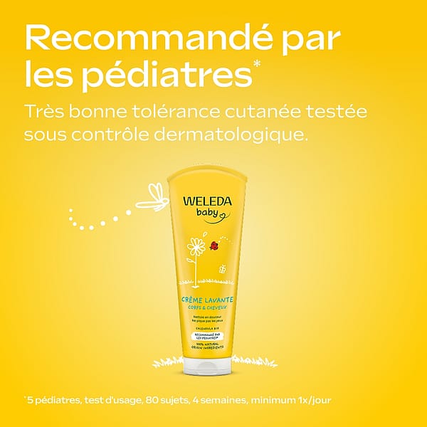 Crème lavante Corps et Cheveux au Calendula