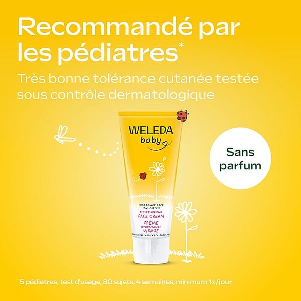 Crème hydratante Visage au Calendula bio sans parfum