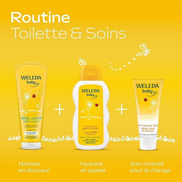 Crème lavante Corps et Cheveux au Calendula