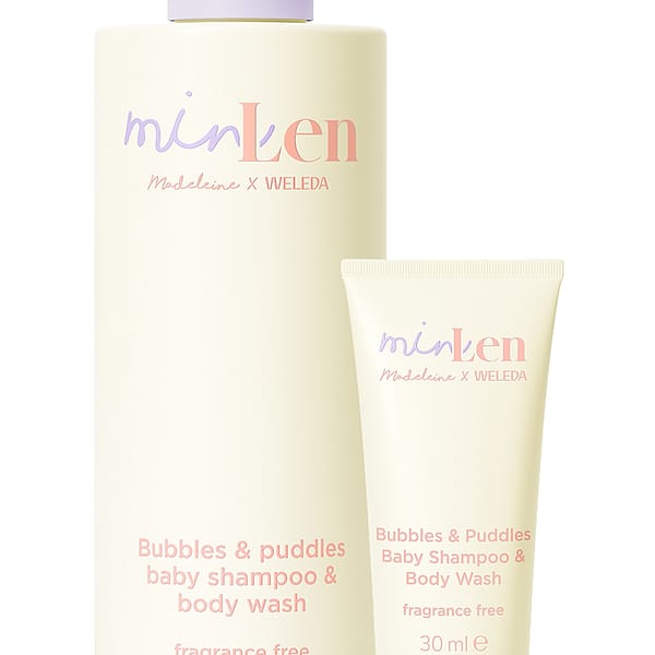 minLen Bubbles & Puddles Baby Shampoo & Body Wash