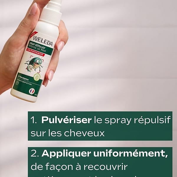 Spray répulsif poux