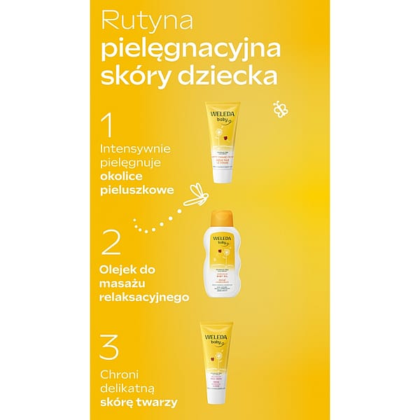Bezzapachowy olejek do ciała dla niemowląt i dzieci z nagietkiem lekarskim