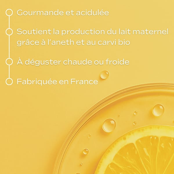 Tisane allaitement bio Citron Gingembre