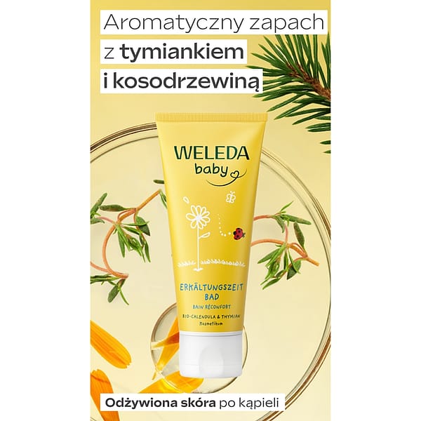 Rozgrzewający krem do kąpieli dla dzieci