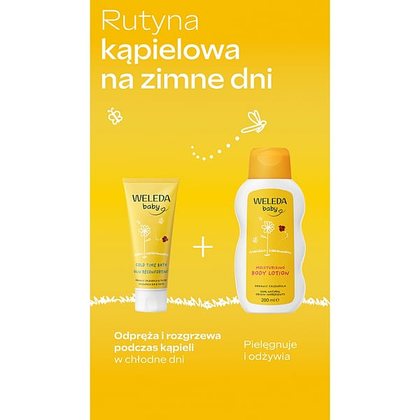 Rozgrzewający krem do kąpieli dla dzieci