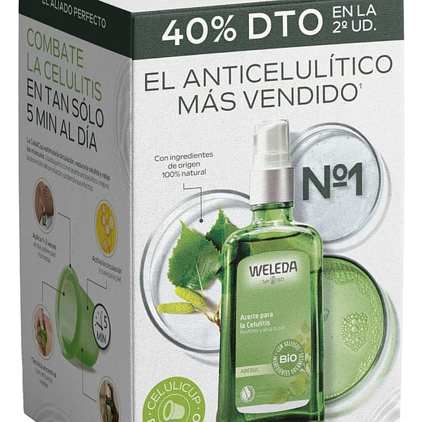 Aceite de abedul para la celulitis doble pack