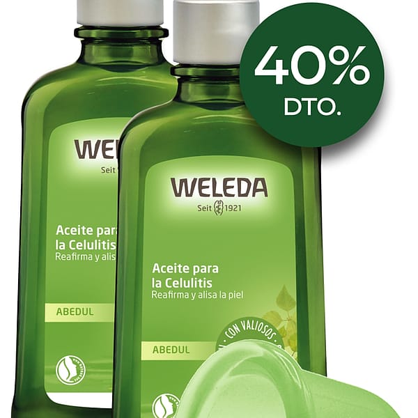 Aceite de abedul para la celulitis doble pack