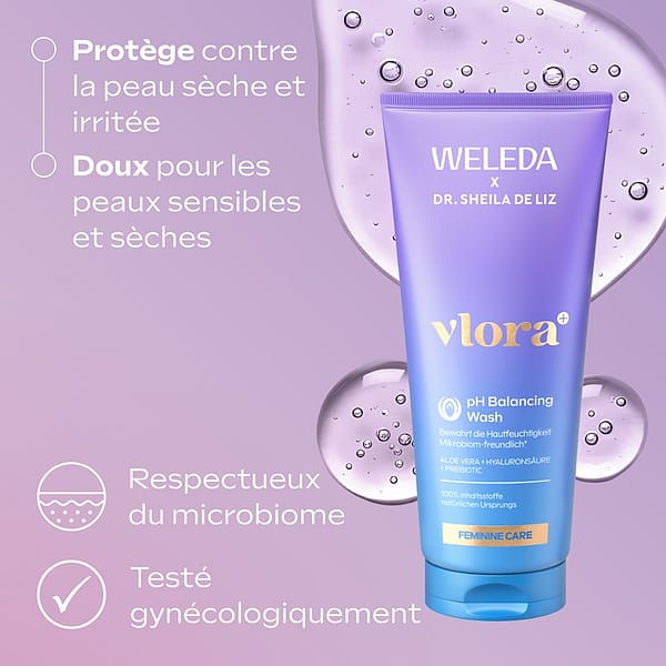 Coffret de soins intimes Vlora+ pH Balancing Wash & Extra Soothing Drops