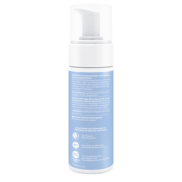 Zarter Reinigungsschaum