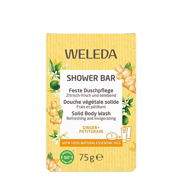 Douche végétale solide gingembre + petitgrain
