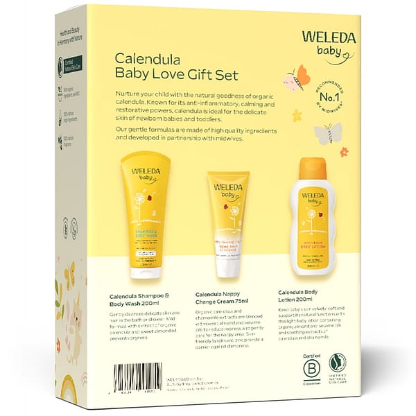 Weleda Calendula Baby Love Gift Set back carton