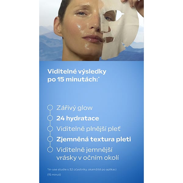 Exo Boost Kolagenová maska Modrý hořec a protěž alpská